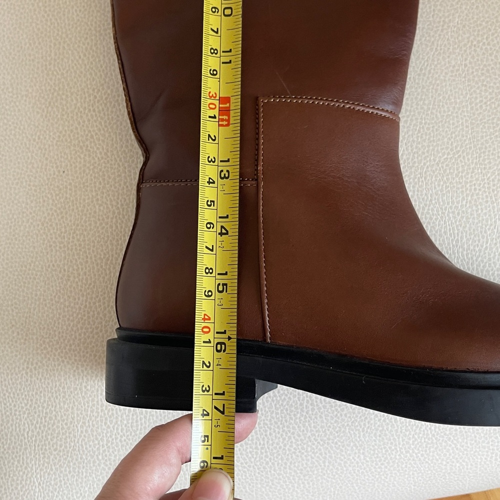 NEW Steve Madden Women's Gaige Knee High Boot, Brown Leather - Picture 10 of 11